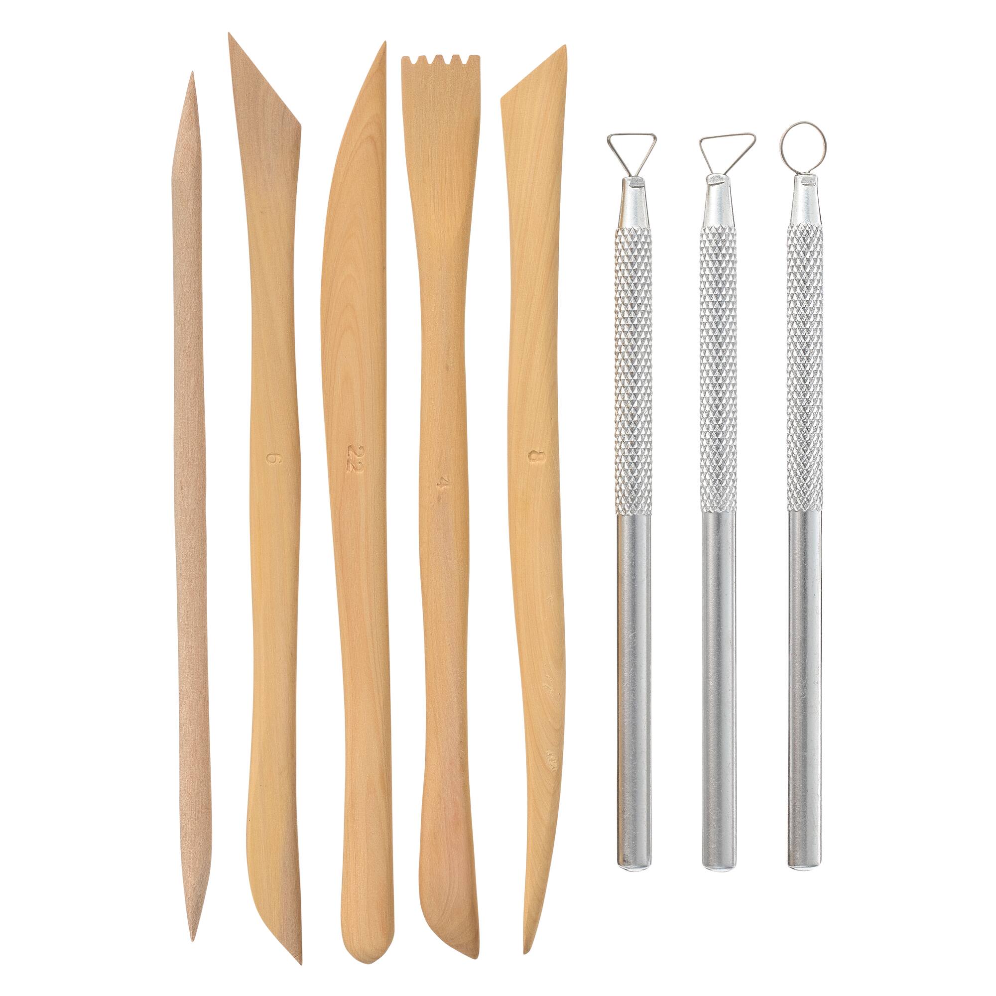 6 Pack: 8 Piece Clay Tool Set by ArtMinds™